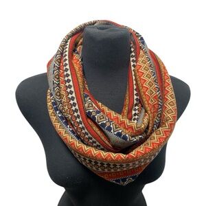 Earthy Colors Infinity Scarf - Excellent Like New Condition